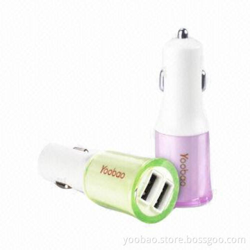 Car charger, YB204, 2 colors are available